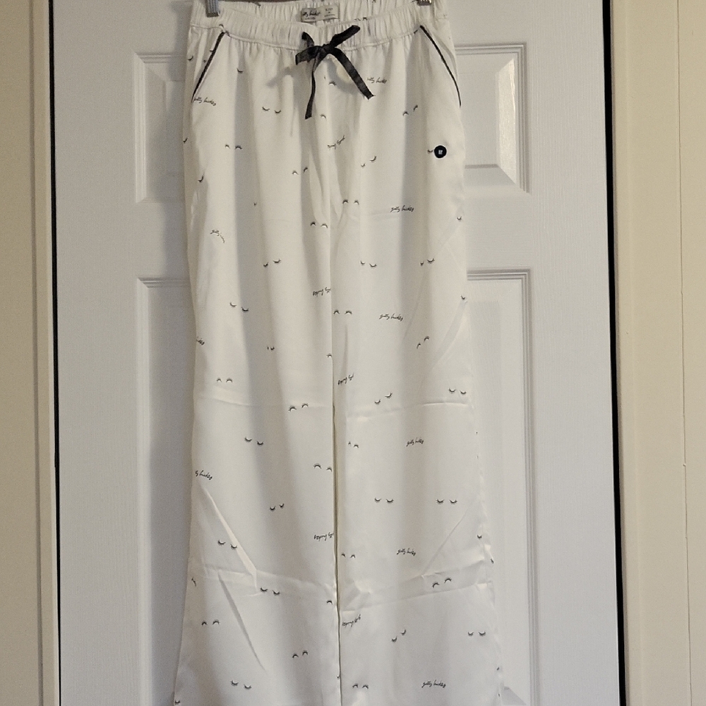 Gilly Hicks By Hollister White Sleepwear with Eyelash Accents